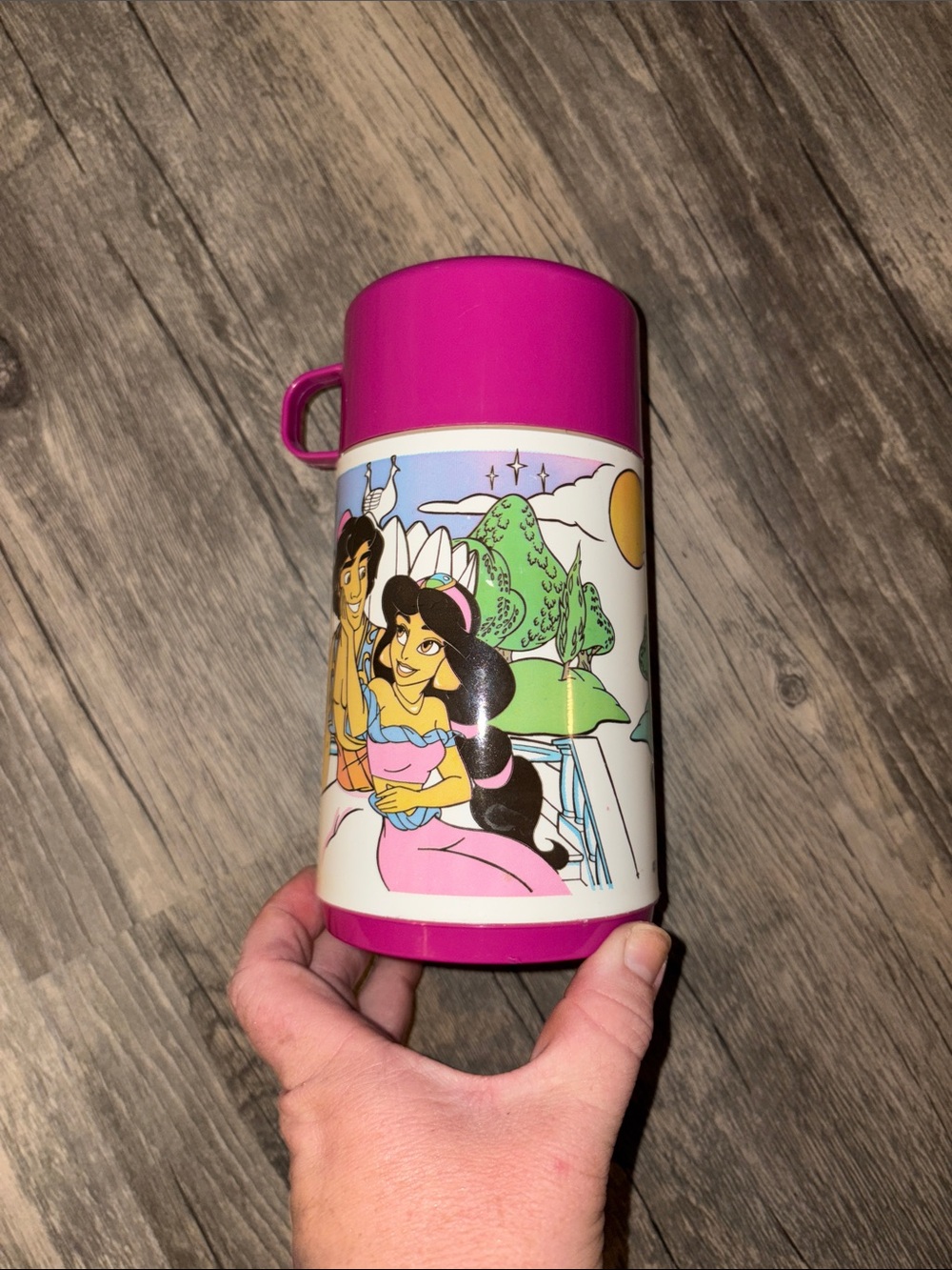 Vintage disney Aladdin thermos- 90s